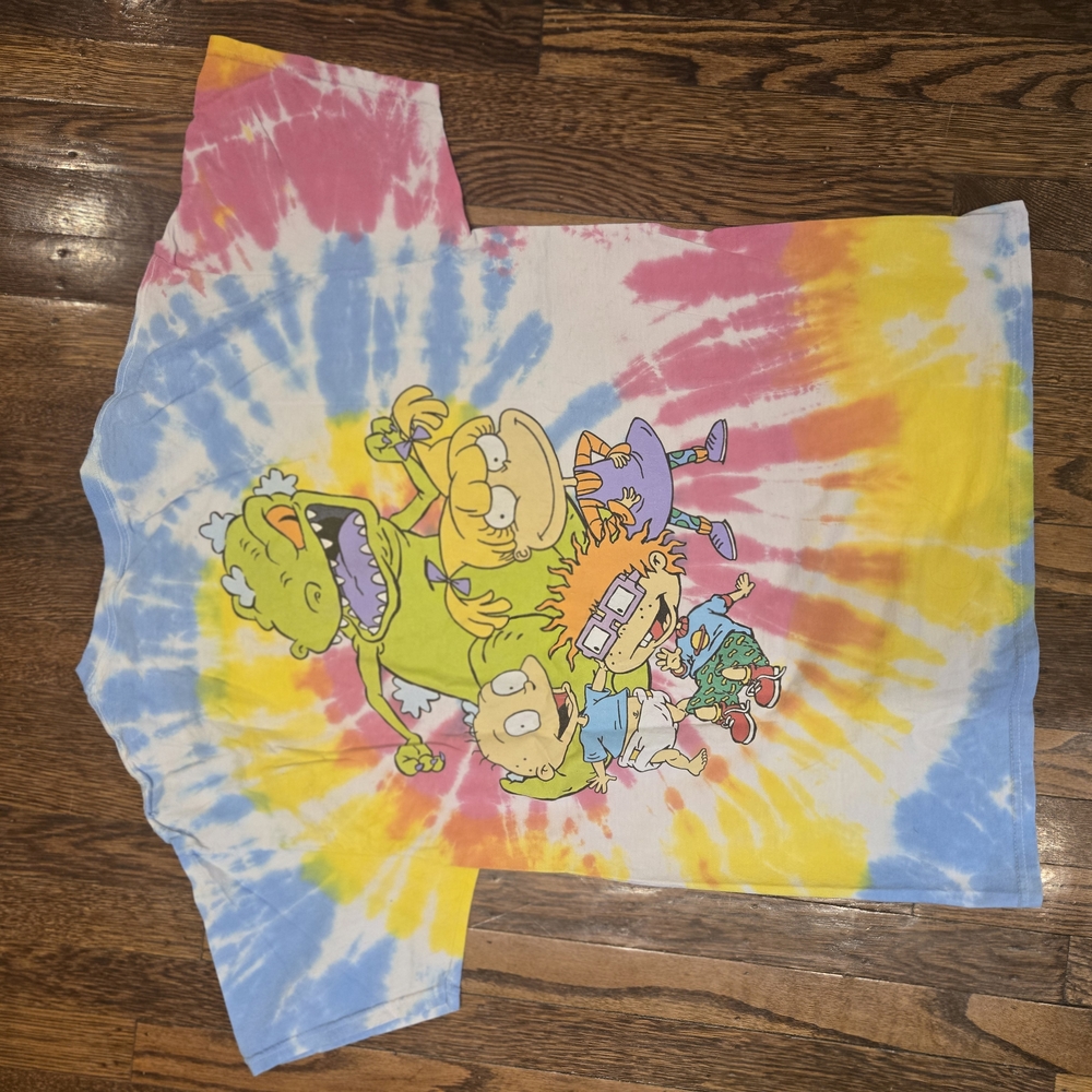 Kids Tie-Dye Cartoon Character T-Shirt